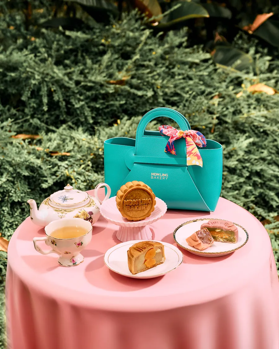 Tote of Bliss green leather tote Mid-Autumn gift bag
