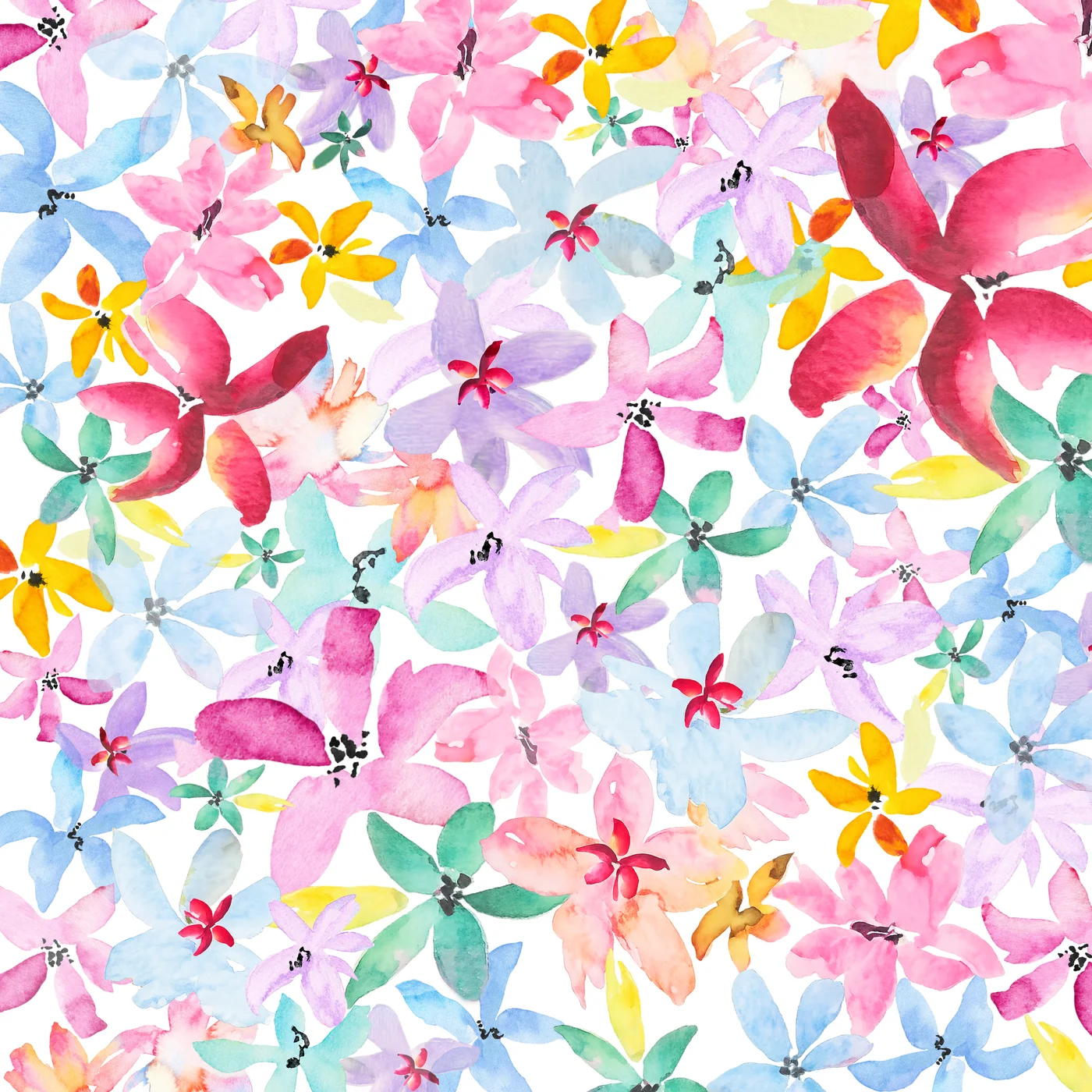 The Painted Garden, the original watercolour artwork by Phuay Li Ying